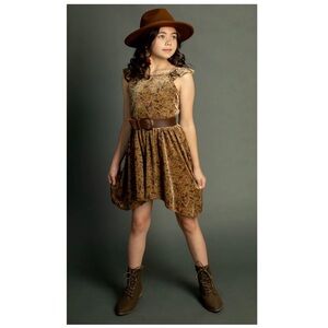 Joyfolie | Cowgirl Prairie Aubri Ribbed Romper Vintage Honey Floral | 12